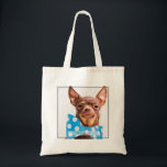 Bolsa Tote Foto de Gato de Pet Dog Personalizado Moderno e El<br><div class="desc">Este design simples e moderno é composto por tipografia de serifa e adiciona uma foto personalizada. Adicione o nome do seu animal.</div>