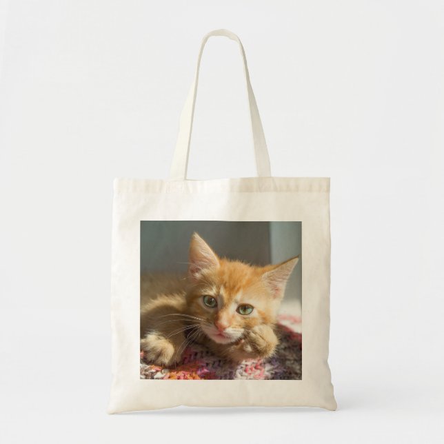 BOLSA TOTE FOTO DE GATO PARA BOLSA, PERSONALIZAR O SACO DE TO (Frente)