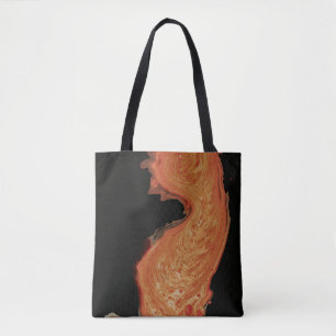 Bolsa Tote Foto de pintura vermelha