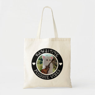 Bolsa Tote Foto de Plushie Pawsitive Elegante de Kawaii Cute