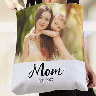 Bolsa Tote Foto de Roteiro Estabelecido pela Mamãe