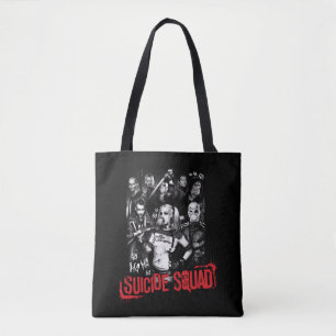 Bolsa Tote Foto do grupo do Grunge do pelotão   do suicídio