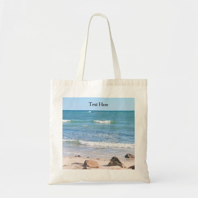 Bolsa Tote Foto do Oceano Atlântico (Frente)
