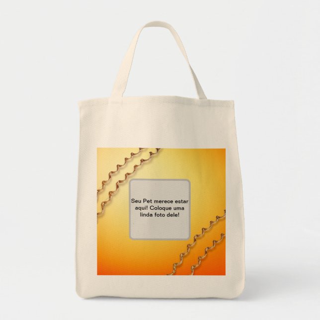 Bolsa Tote  foto do pet gavinha laranja (Frente)