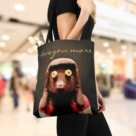 Bolsa Tote Foto do Rosto de Boneca Kachina Amor Você Mais Scr