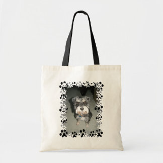 Bolsa Tote Foto do Schnauzer diminuto