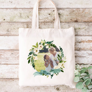 Bolsa Tote Foto doce da grinalda Mimi das hortaliças