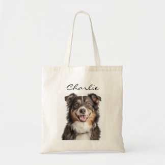 Bolsa Tote Foto E Nome De Pet Personalizados