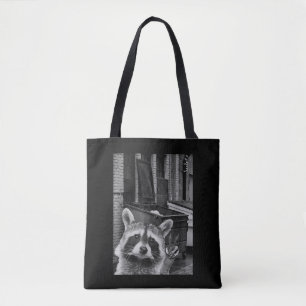 Bolsa Tote Foto Engraçada de Guaxinim Selfie Guaxinim Guaxini