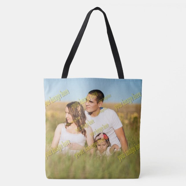 Bolsa Tote Foto FAMILIAR ✨ Excelente Personalização (Frente)