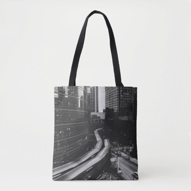 BOLSA TOTE FOTO GRAYSCALE DA CIDADE (Frente)