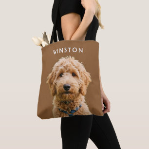 Bolsa Tote Foto Nome de Cachorros Personalizados - LEIA A DES