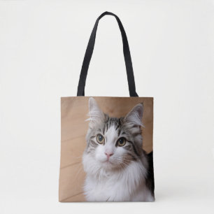Bolsa Tote Foto Personalizada Amante de Gatos