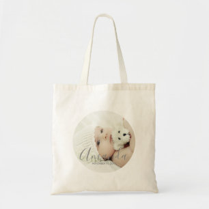 Bolsa Tote Foto Personalizada com Nome e Texto Personalizados