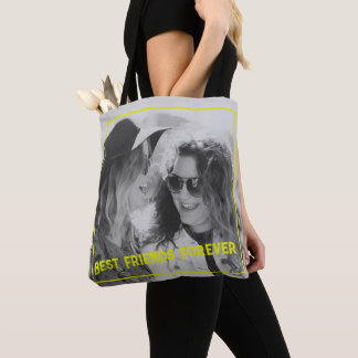 Bolsa Tote Foto personalizada com o melhor amigo