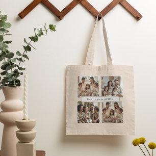 Bolsa Tote Foto Personalizada da Família – Juntos É Tudo