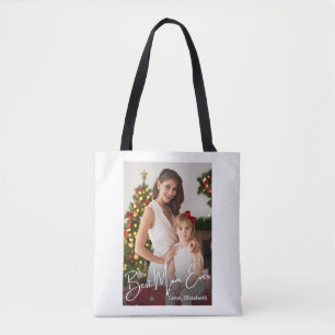 Bolsa Tote Foto personalizada da melhor mãe de sempre