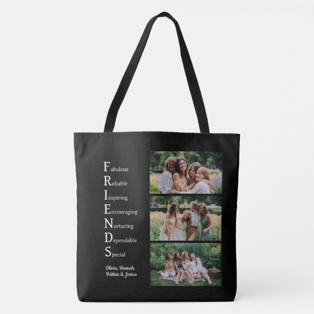 Bolsa Tote Foto Personalizada de AMIGOS (Frente)