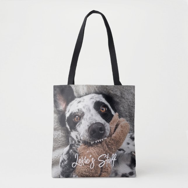 Bolsa Tote Foto personalizada de cão (Frente)