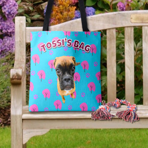 Bolsa Tote Foto personalizada de cão - Diversão e Doce Novo P