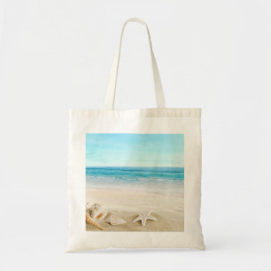 Bolsa Tote Foto Personalizada de Duas Faces Praia Moderna Per