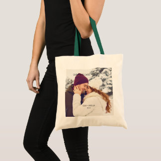 Bolsa Tote Foto personalizada do Casal gráfico