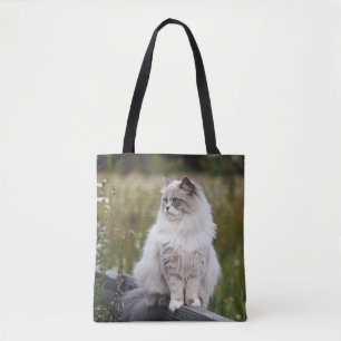 Bolsa Tote Foto Personalizada do Cat Lover