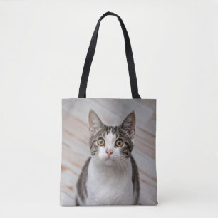 Bolsa Tote Foto Personalizada do Cat Lover