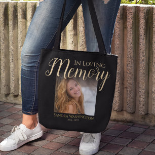 Bolsa Tote Foto Personalizada Em Memória Carinhosa