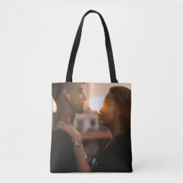 Bolsa Tote Foto Personalizada | Seu Próprio Design Dupla Face