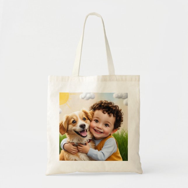 Bolsa Tote Foto Personalizada Simples Driver de Golfe Persona (Frente)
