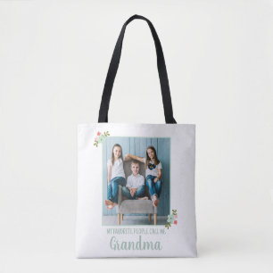 Bolsa Tote Foto Personalizada Vovó