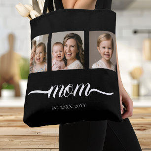 Bolsa Tote Foto Preta 3 Script Estabelecido pela M