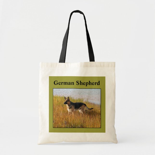 Bolsa Tote Foto produzida pura do german shepherd no saco (Frente)