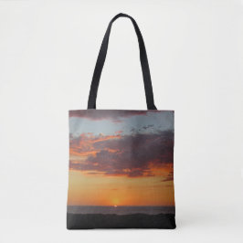 Bolsa Tote Foto Sunset Orange Sky Pacific Coast