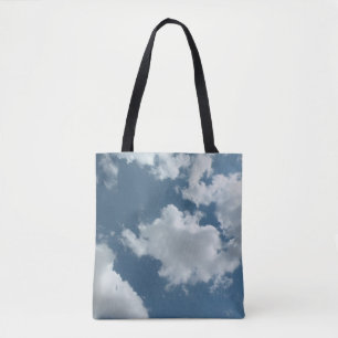 Bolsa Tote Fotografia Abstrata de Céu Nublado