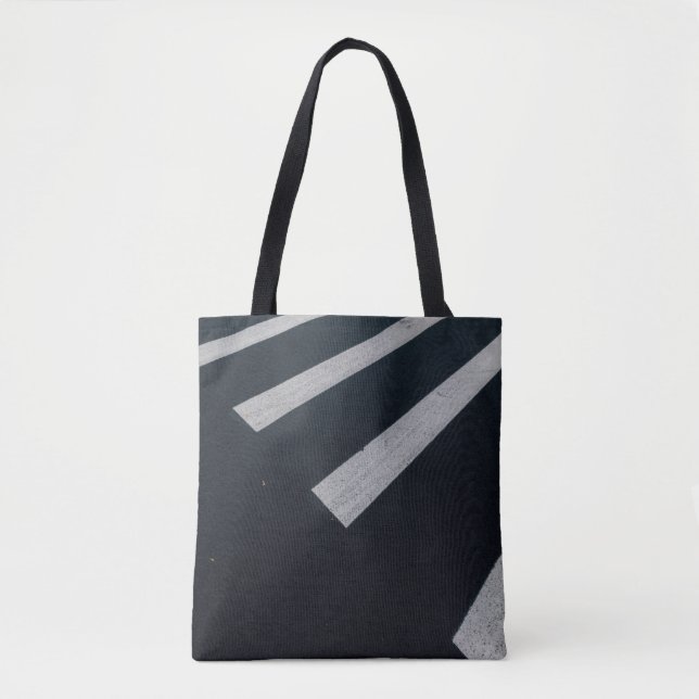 Bolsa Tote Fotografia da faixa de pedestres (Frente)