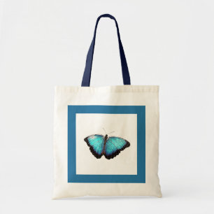 Bolsa Tote Fotografia da Natureza Bela Borboleta Azul