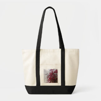 Bolsa Tote Fotografia da Natureza Floral Vermelha 