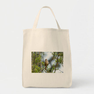 Bolsa Tote Fotografia de Arte do Pardal-de-Coroa-Branca