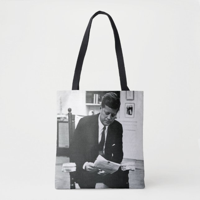 Bolsa Tote Fotografia de John F. Kennedy 2 (Frente)