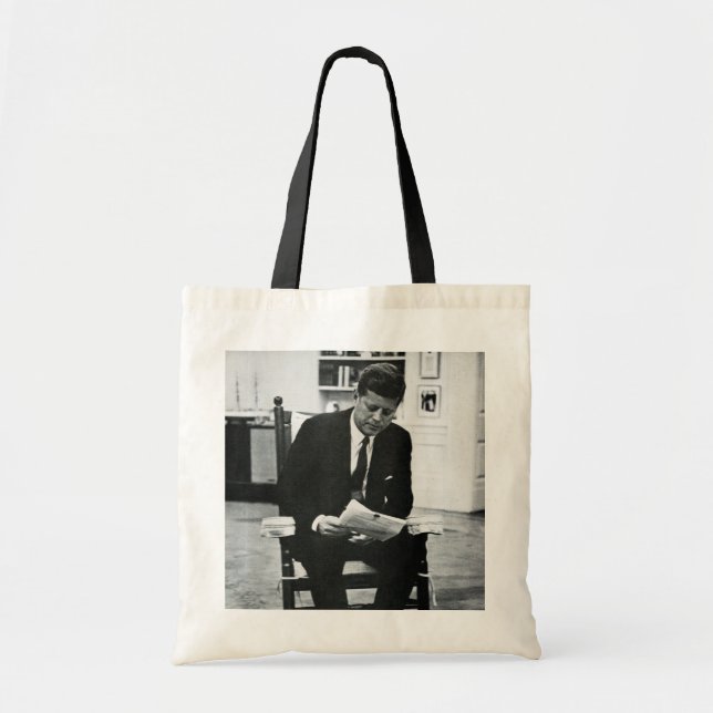 Bolsa Tote Fotografia de John F. Kennedy 2 (Frente)