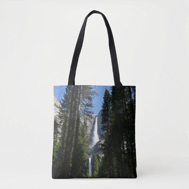Bolsa Tote Fotografia de Yosemite Falls and Woods Landscape (Frente)