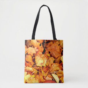 Bolsa Tote Fotografia - FOLHAS SECAS DO OUTONO + suas ideias