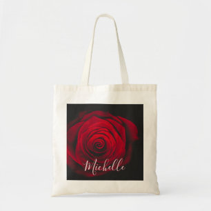 Bolsa Tote Fotografia personalizada da colheita da rosa verme