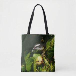 Bolsa Tote Fotografia tropical de alimentação de aves de Bana