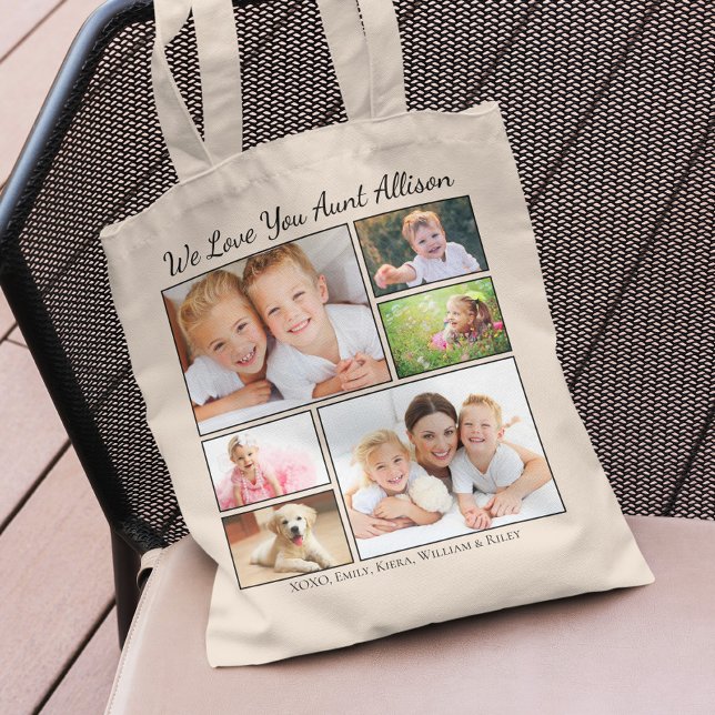 Bolsa Tote Fotos personalizadas da tia (Criador carregado)