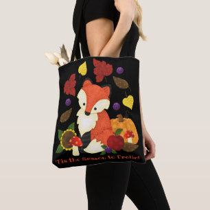 Bolsa Tote Fox 16" da queda" sacola x16 feita sob encomenda