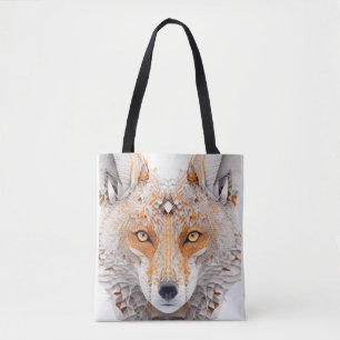 Bolsa Tote Fox Animal Retrait Nature Willife Painting
