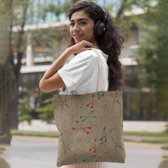 Bolsa Tote Fox Cartoon no Modo Escuro (Criador carregado)